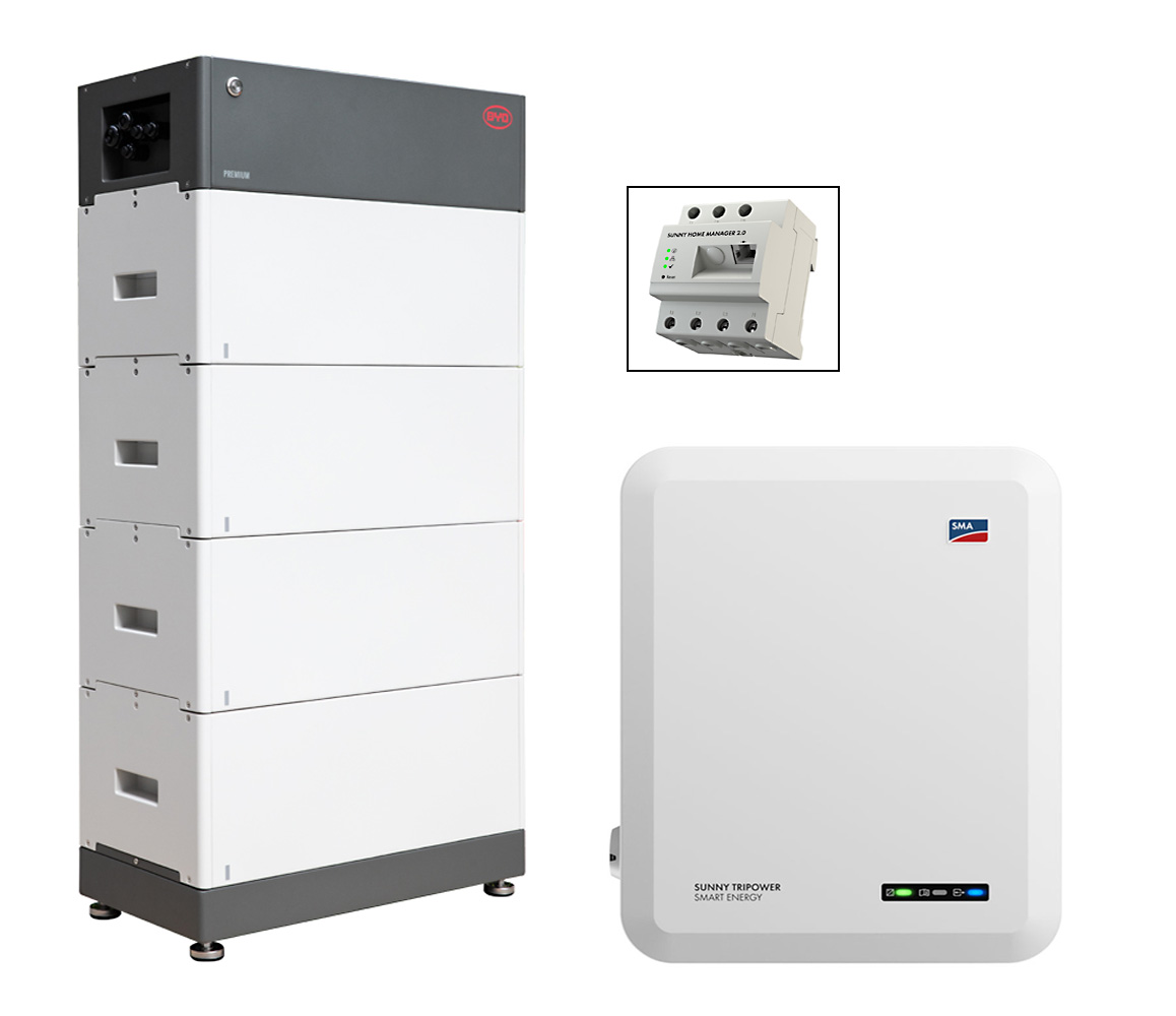 Speichersystem SMA 8.0 + BYD HVS 10.24