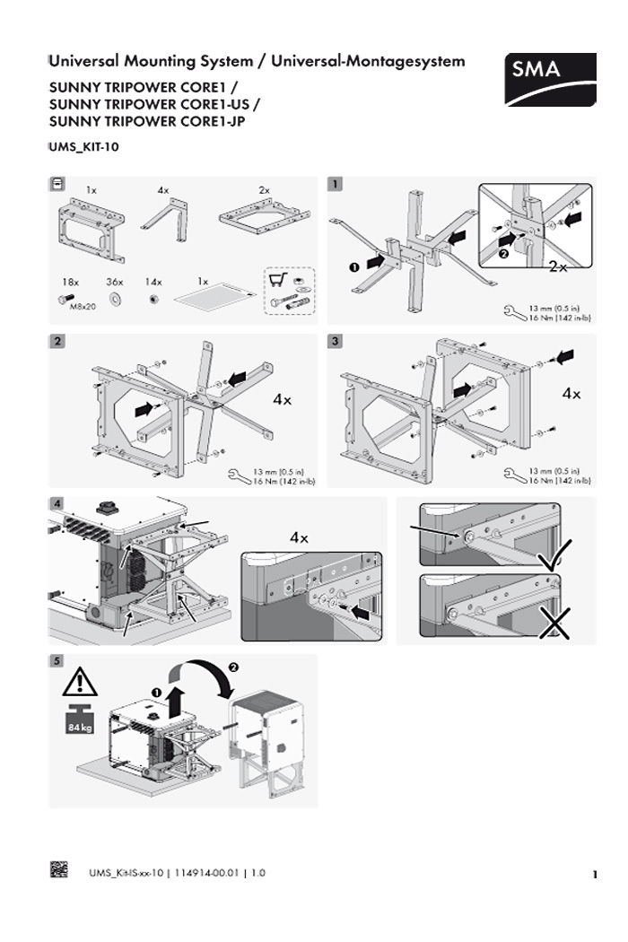 Montageanleitung STP CORE1
